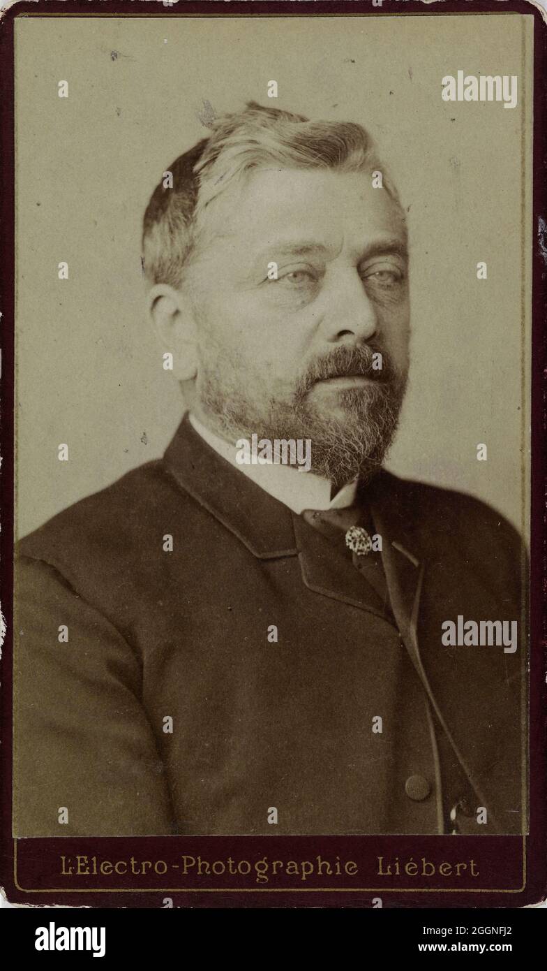 Portrait de Gustave Eiffel (1832-1923). Musée : COLLECTION PRIVÉE. Auteur: Alphonse Liébert. Banque D'Images