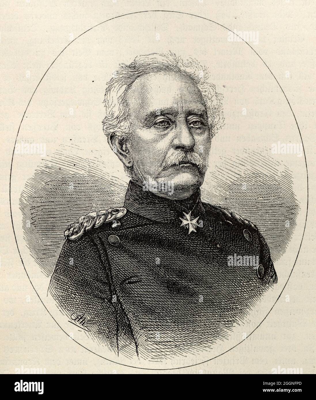 Général Karl Friedrich von Steinmetz (1796-1877). Musée : COLLECTION PRIVÉE. Auteur: AUGUST NEUMANN. Banque D'Images