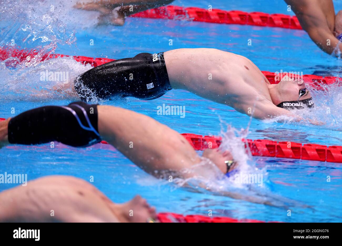 Le Bas Takken des pays-Bas participe à la finale Homme de course de fond de 100m - S10 au Centre aquatique de Tokyo au cours du neuvième jour des Jeux paralympiques de Tokyo de 2020 au Japon. Date de la photo : jeudi 2 septembre 2021. Banque D'Images