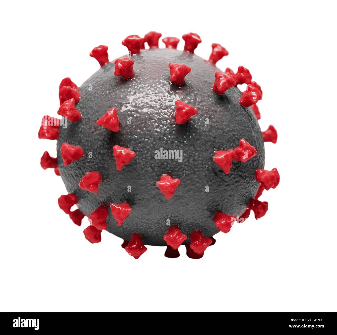 Impression 3D d'un SARS-CoV-2‚ÄîV également connu sous le nom de 2019-nCoV, le virus qui cause COVID-19‚Äîvirus particule. Banque D'Images