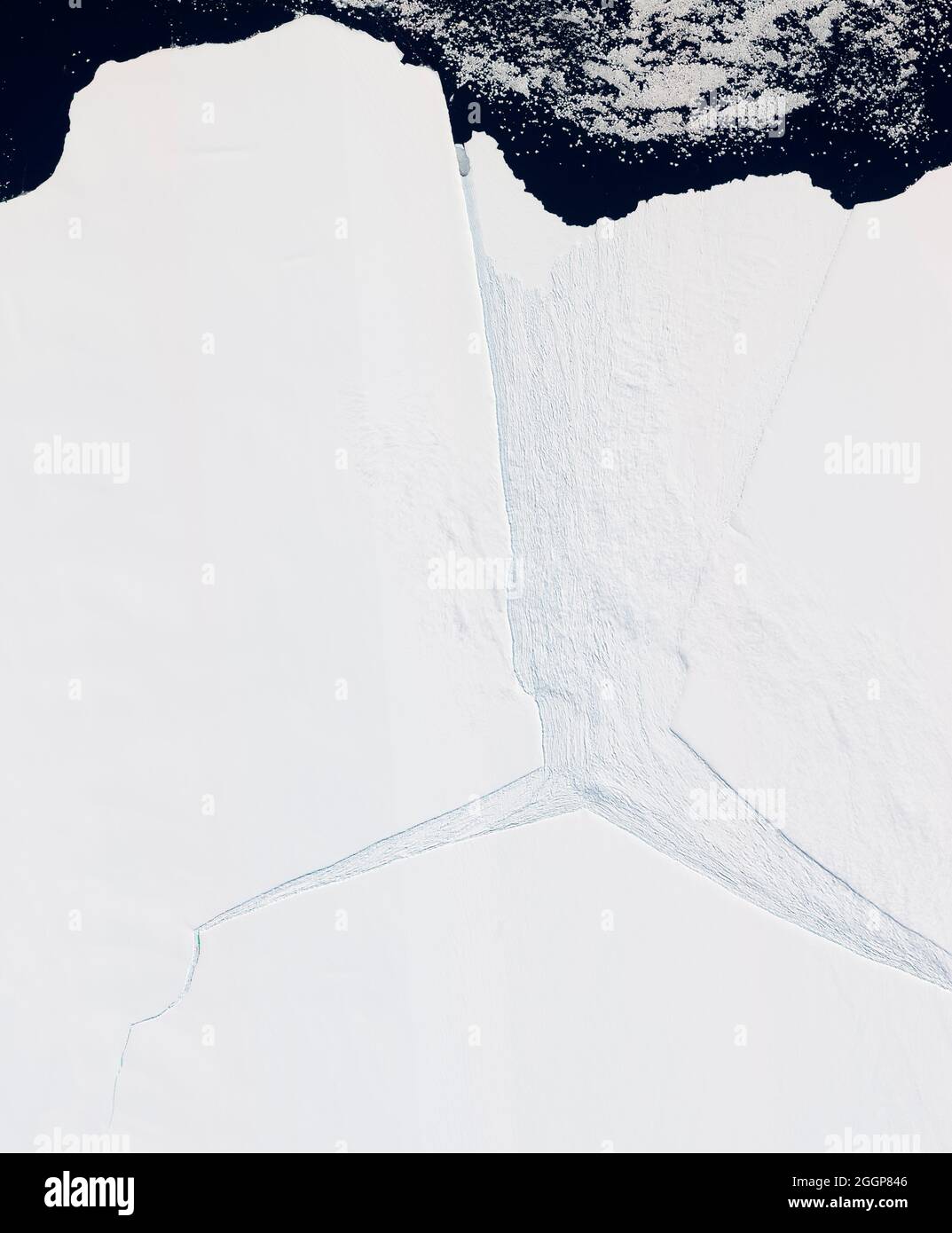 Image satellite du plateau de glace Amery de l'Antarctique, capturée par l'Advanced Land Imager (ALI) sur le satellite d'observation de la Terre 1 (EO-1) de la NASA le 27 janvier 2012. Banque D'Images Image satellite du plateau de glace Amery de l'Antarctique, capturée par l'Advanced Land Imager (ALI) sur le satellite d'observation de la Terre 1 (EO-1) de la NASA le 27 janvier 2012. Banque D'Images