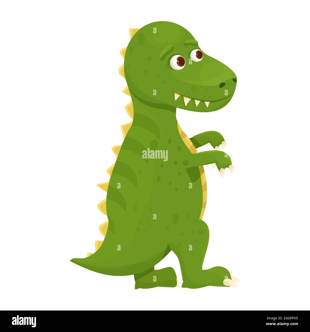Dinosaure Bebe Animal T Rex Fantasy Fossile Animal Dans Le Style De Dessin Anime Isole Sur Fond Blanc Personnage Dino Mignon Monstre Drole Imprime Douche De Bebe Illustration Vectorielle Image Vectorielle Stock