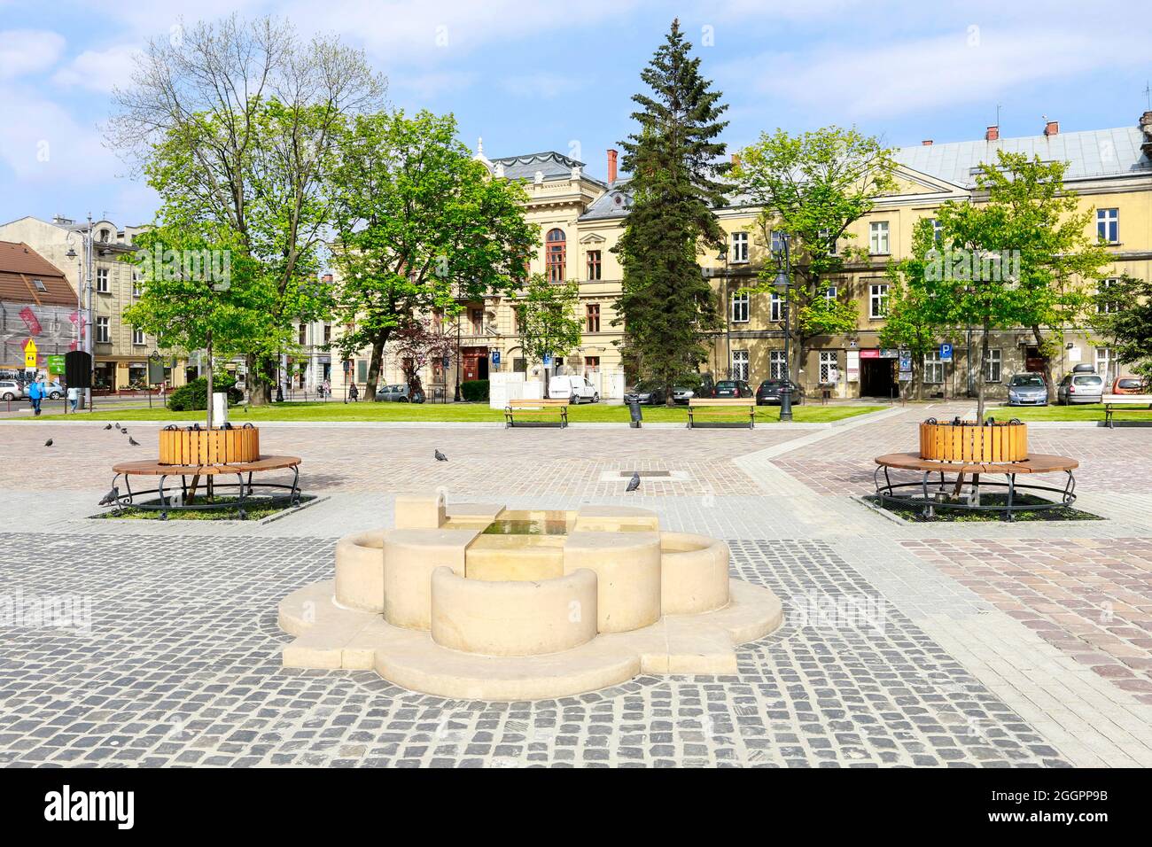 Le Rynek Podgorski à Cracovie, en Pologne. Banque D'Images