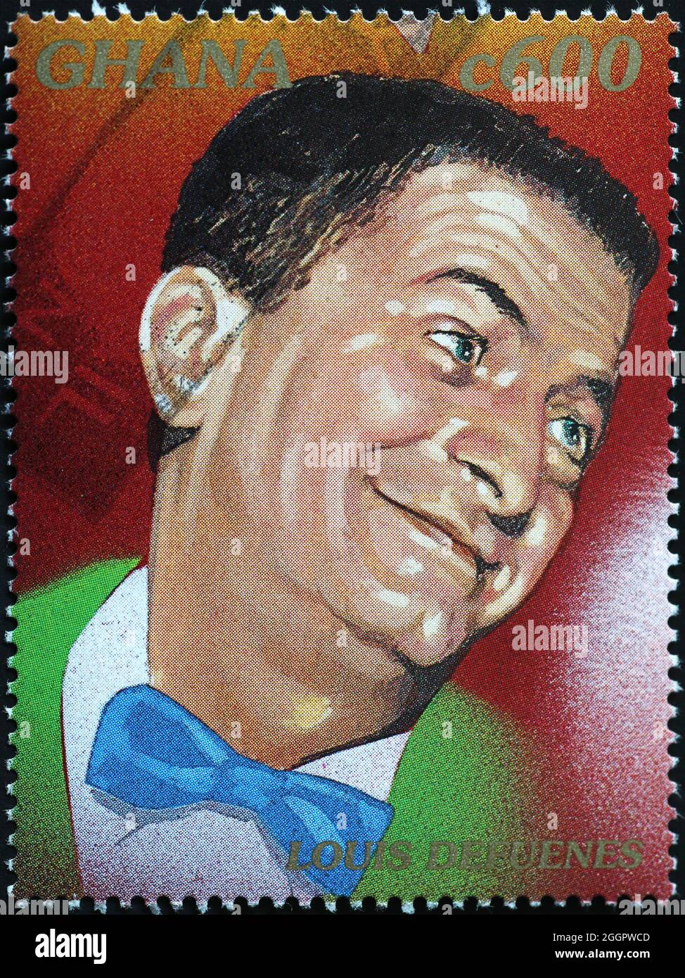 Portrait de Louis de Finés sur timbre-poste Banque D'Images