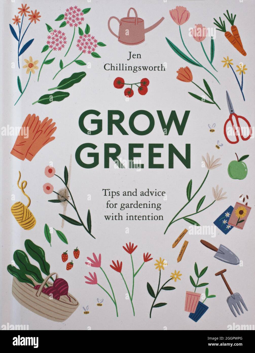 Le livre, Grow Green par Jen Chilingsworth Banque D'Images