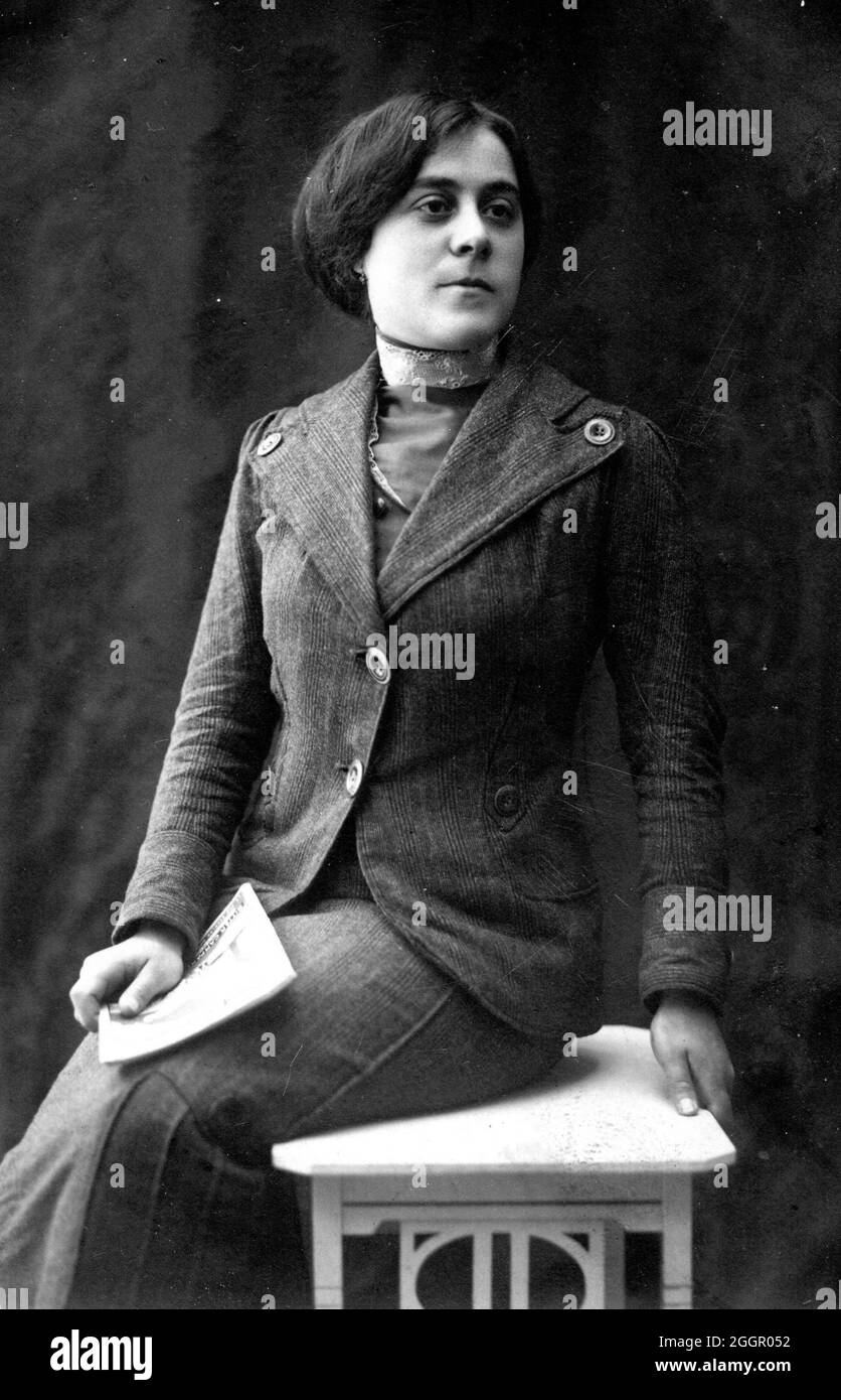 Vieux portrait 1930 environ en Italie Banque D'Images