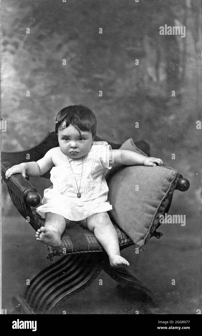 Vieux portrait 1930 environ en Italie Banque D'Images