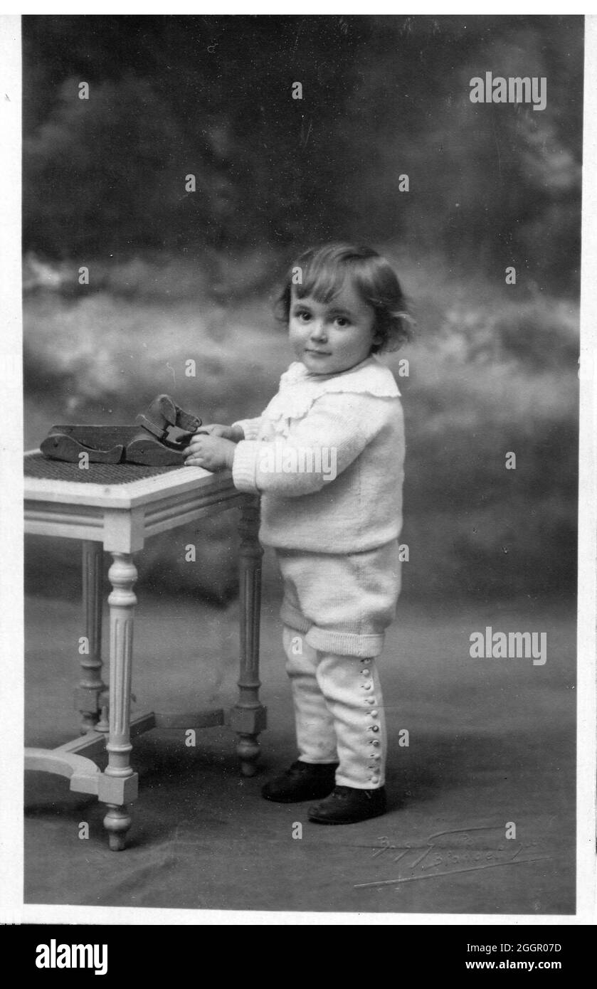 Vieux portrait 1930 environ en Italie Banque D'Images