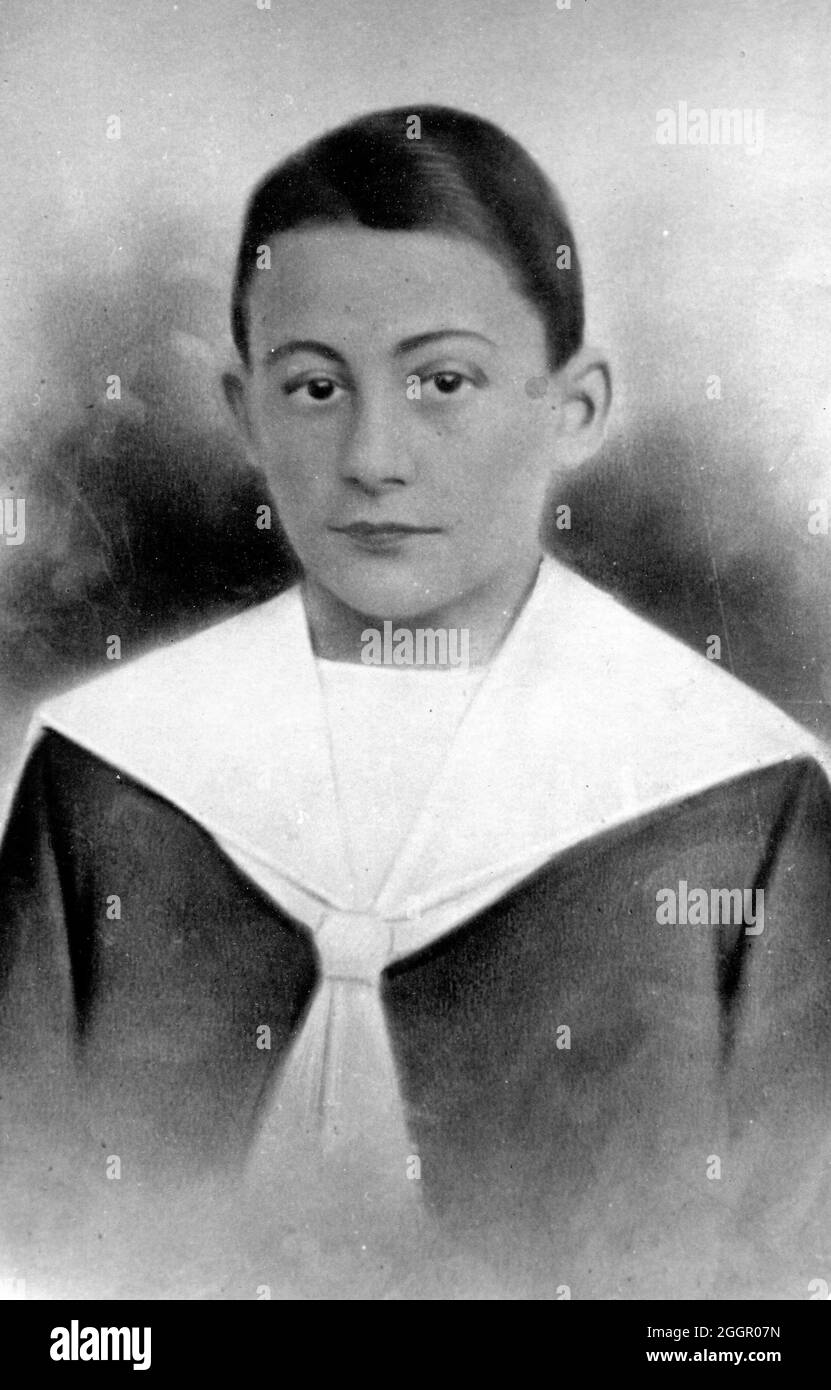 Vieux portrait 1930 environ en Italie Banque D'Images