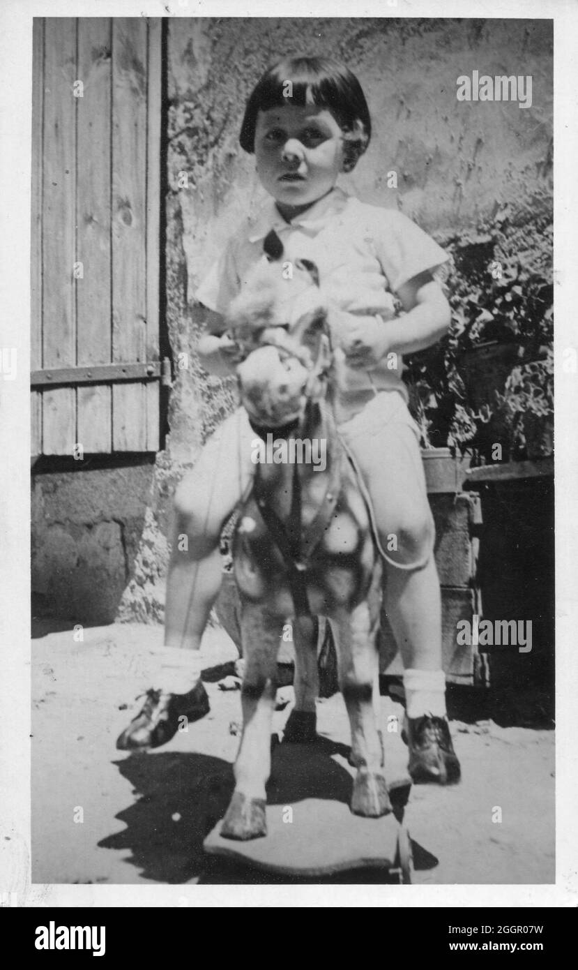 Vieux portrait 1930 environ en Italie Banque D'Images