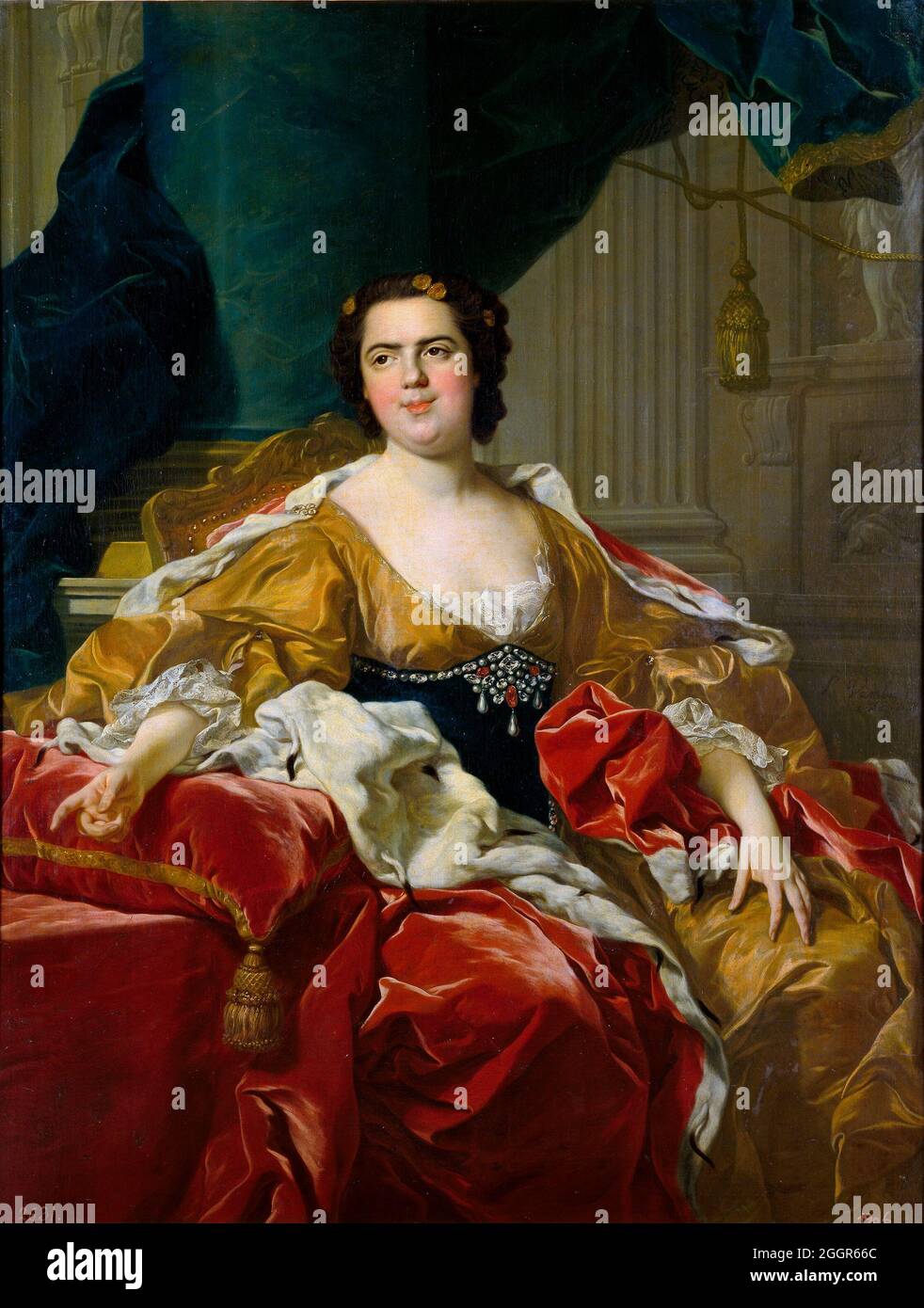 Louise-Elisabeth de France, épouse de l'Infante Philip, futur duc de Parme - Louis-Michel van Loo, 1745 Banque D'Images