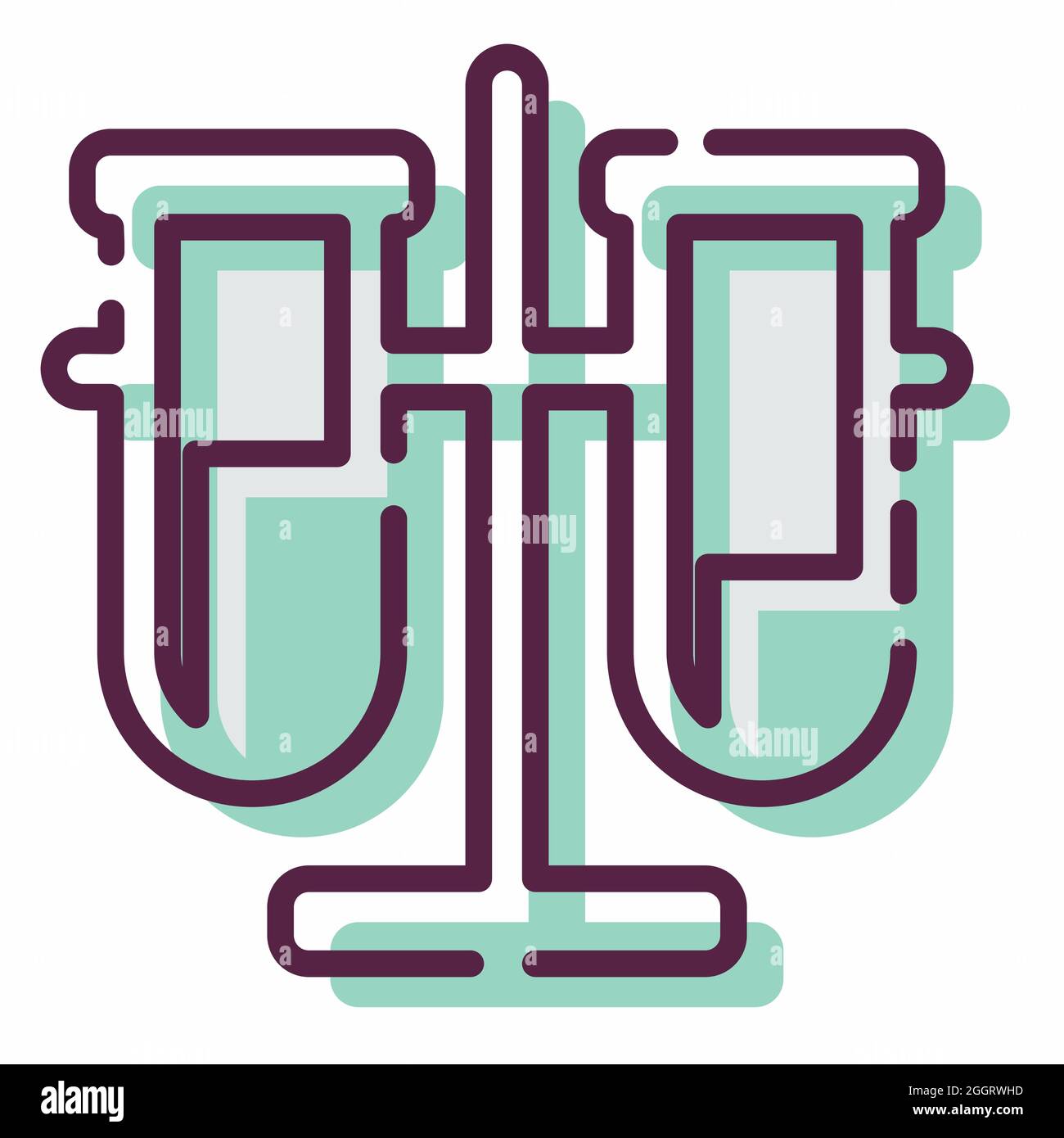 Vecteur d'icône de flacons - style MBE - illustration simple, contour modifiable, vecteur de modèle de conception, idéal pour les impressions, les affiches, annonces publicitaires Illustration de Vecteur