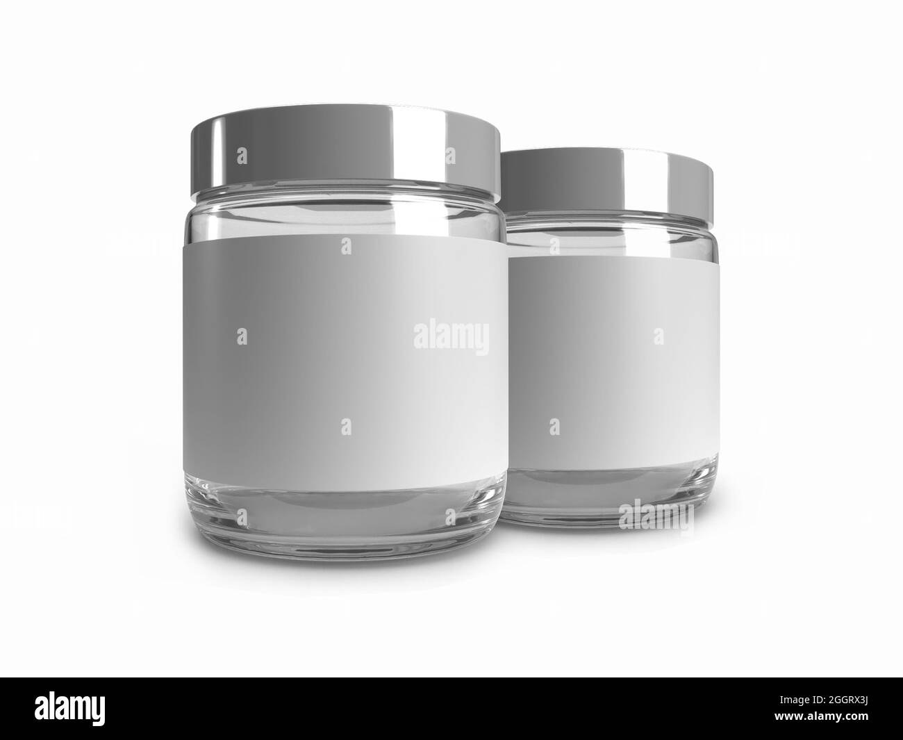 Boîte de torsion emballage 3D Illustration maquette scène sur arrière-plan isolé Banque D'Images