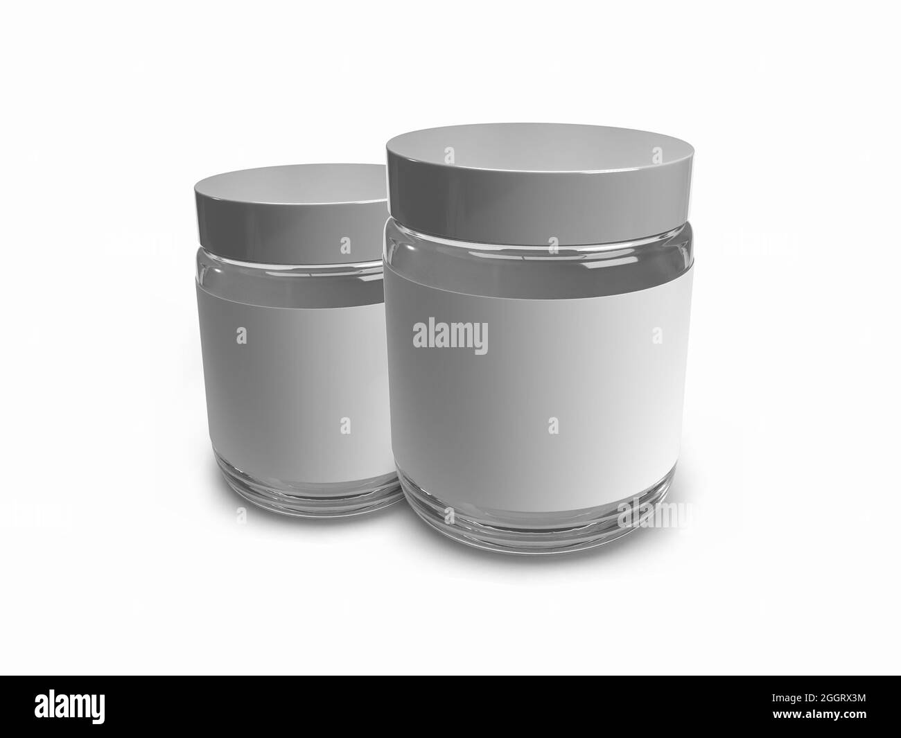 Boîte de torsion emballage 3D Illustration maquette scène sur arrière-plan isolé Banque D'Images