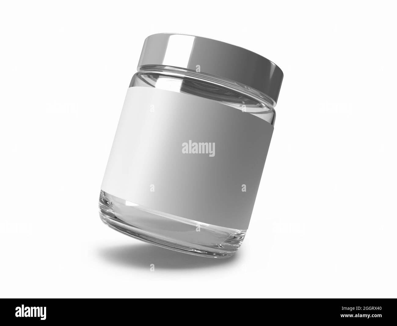 Boîte de torsion emballage 3D Illustration maquette scène sur arrière-plan isolé Banque D'Images