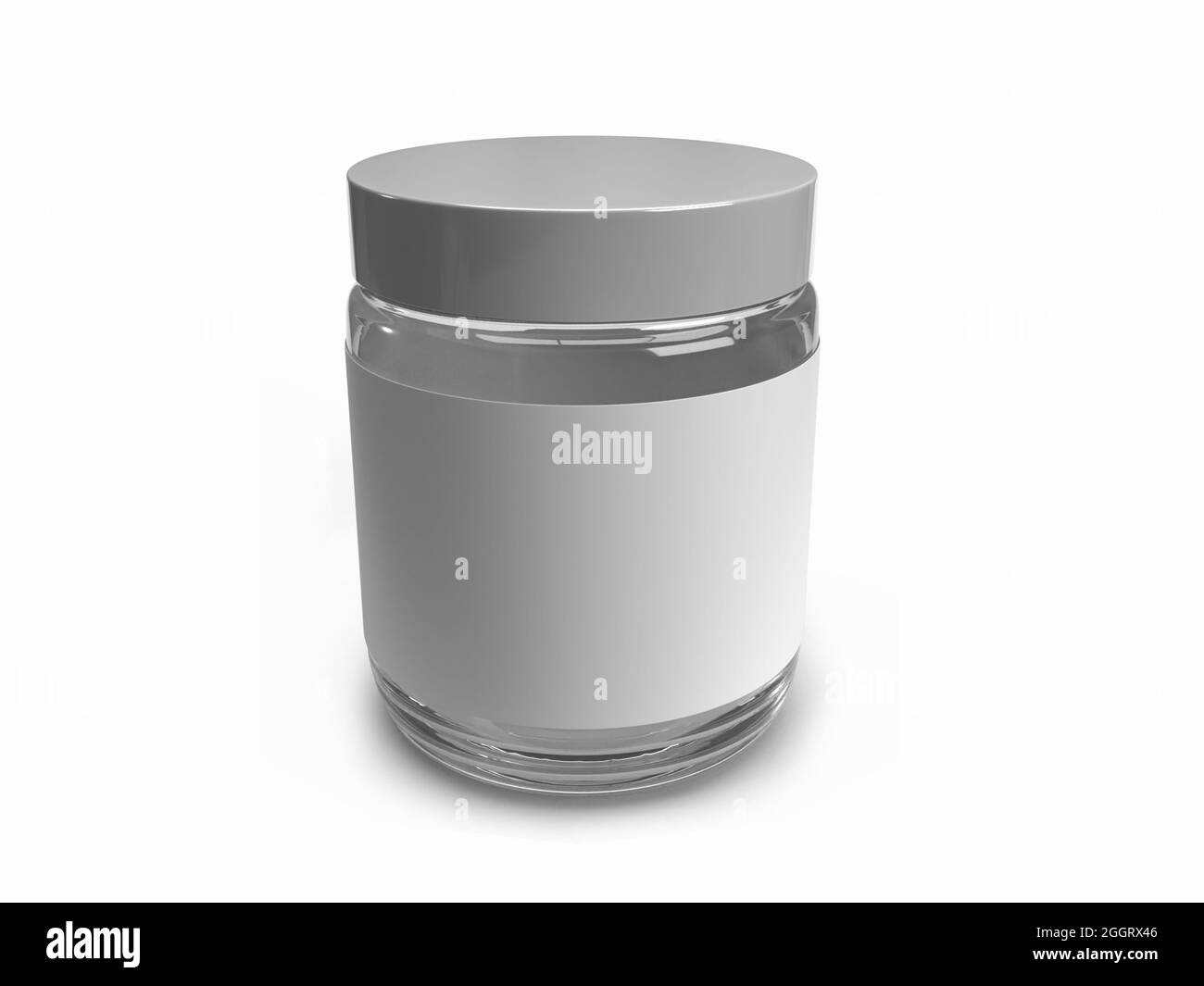 Boîte de torsion emballage 3D Illustration maquette scène sur arrière-plan isolé Banque D'Images