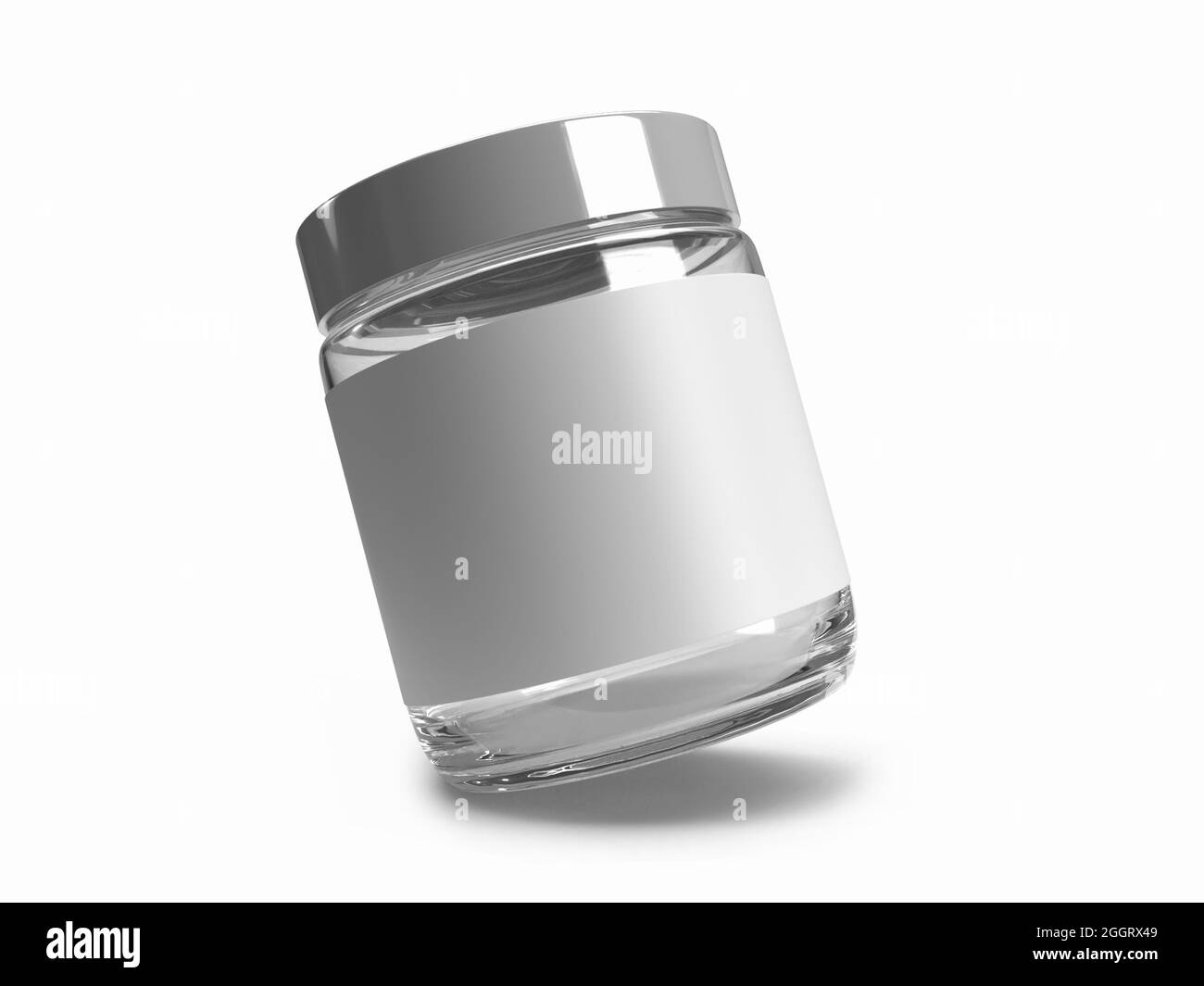 Boîte de torsion emballage 3D Illustration maquette scène sur arrière-plan isolé Banque D'Images