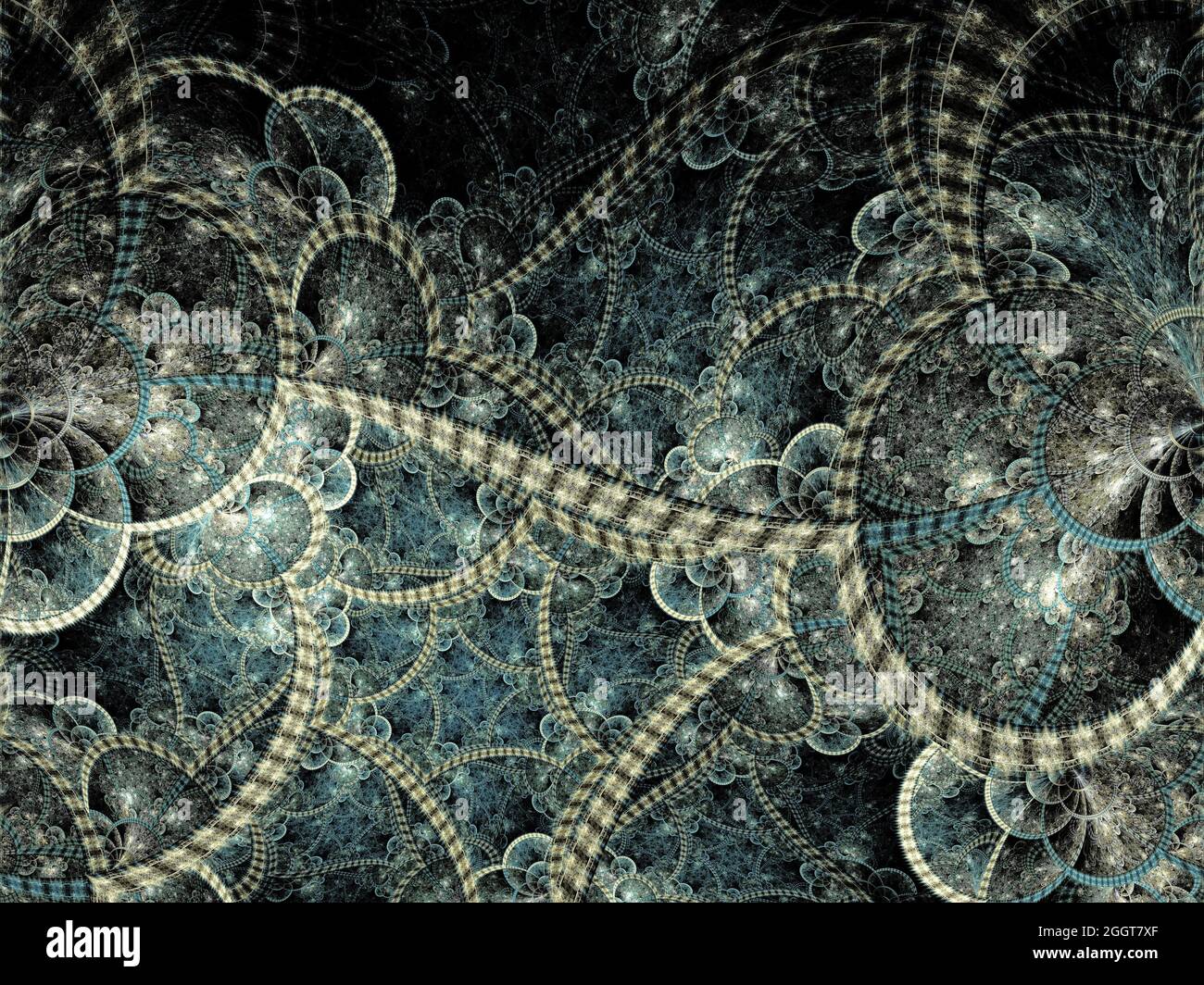 Art fractal flamme complexe Banque D'Images