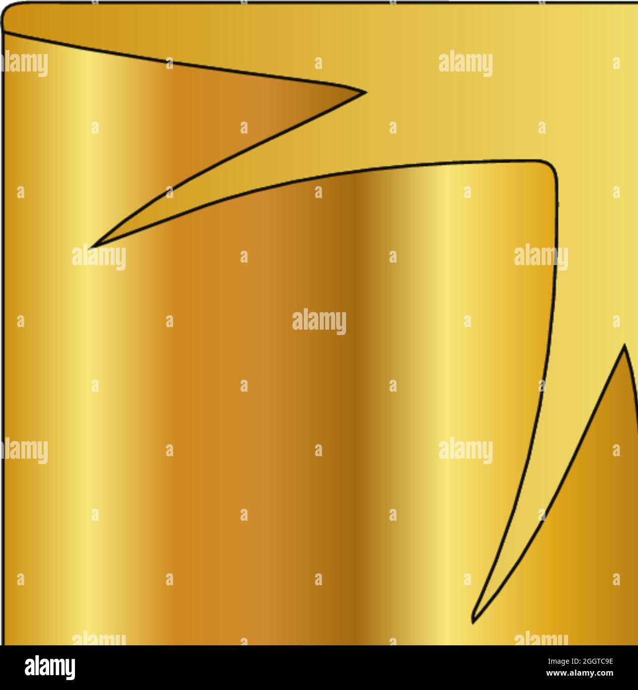 Illustration vectorielle d'arrière-plan à texture métallique dorée Illustration de Vecteur
