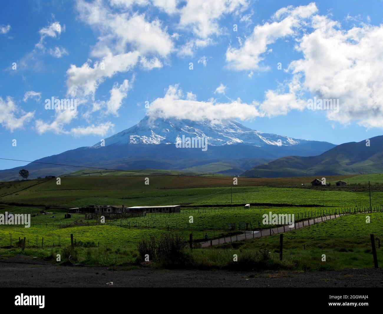 Volcan Chimborazo, Équateur Banque D'Images