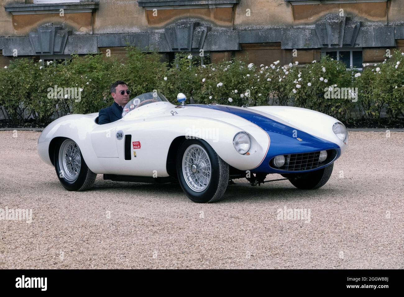 1955 Ferrari 750 Monza Spider au salon Prive 2021 au Blenheim Palace Woodstock Oxfordshire Royaume-Uni 1er et 2 septembre 2021 Banque D'Images