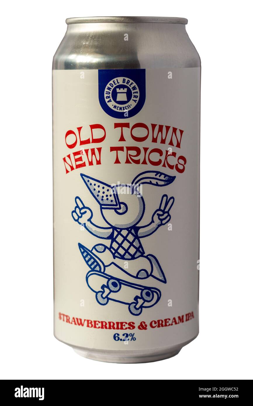 Arundel Brewery - Old Town New Tricks - fraises et crème IPA - 6.2 % env. Banque D'Images