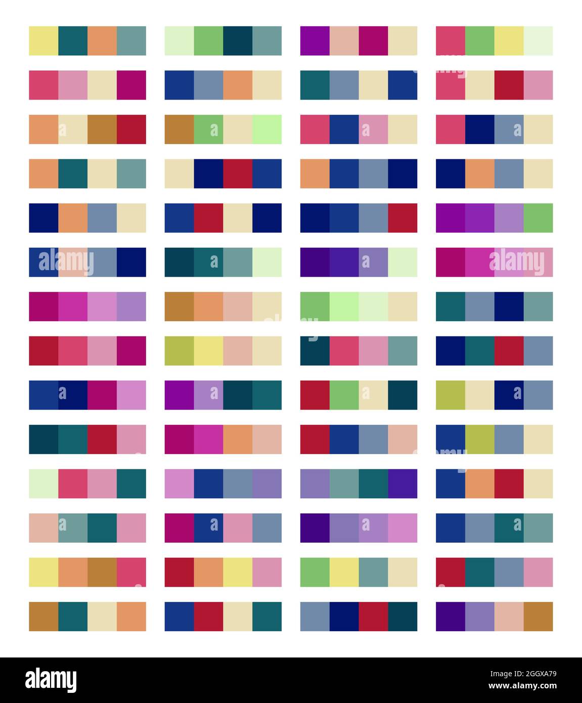 Palette de couleurs Nuancier Vector Design Illustration de Vecteur