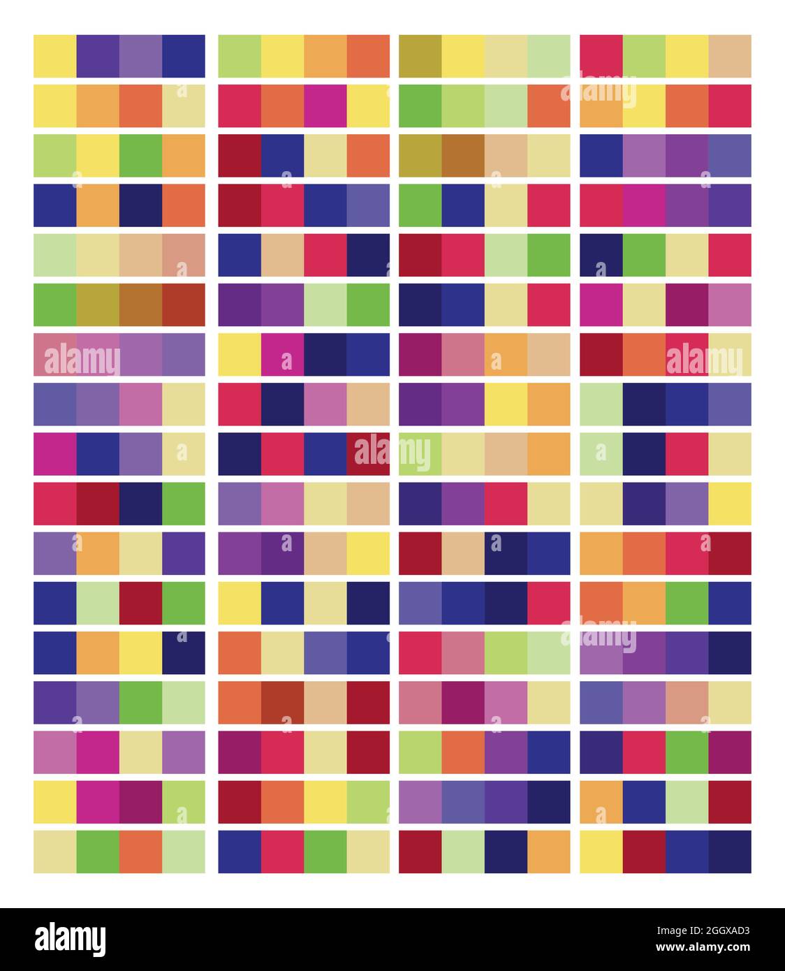 Palette de couleurs chaudes Nuancier Vector Illustration de Vecteur