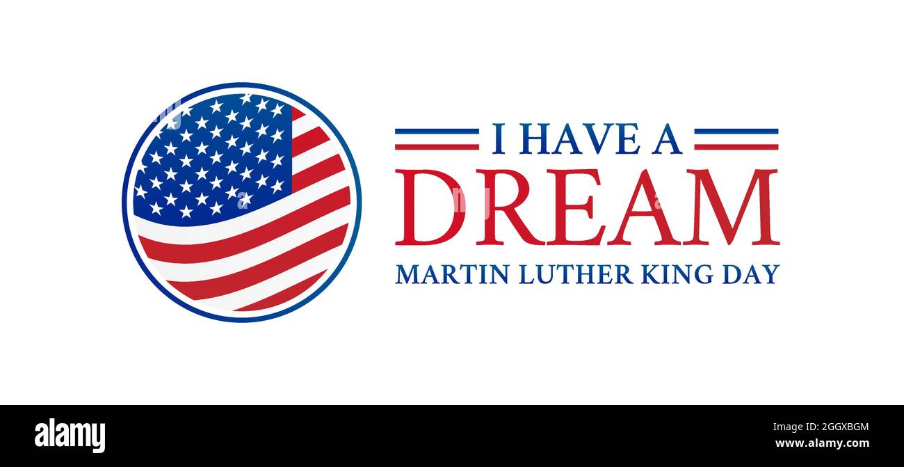 J'ai une icône Dream Martin Luther King Jr. Day Illustration de Vecteur