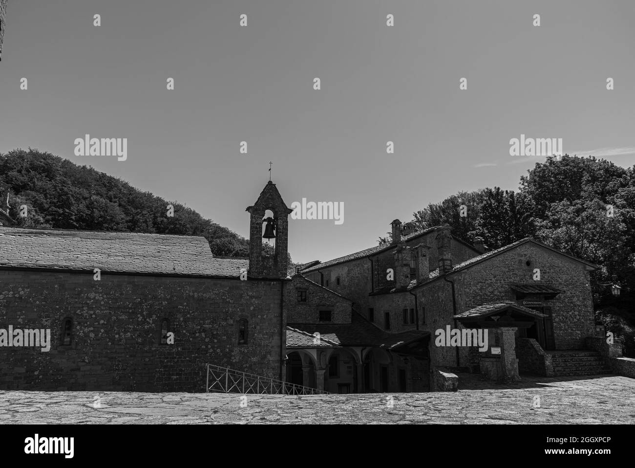 Le sanctuaire franciscain de la Verna (province d'Arezzo) est célèbre pour être le lieu où Saint François d'Assise a reçu les stigmates le septembre Banque D'Images
