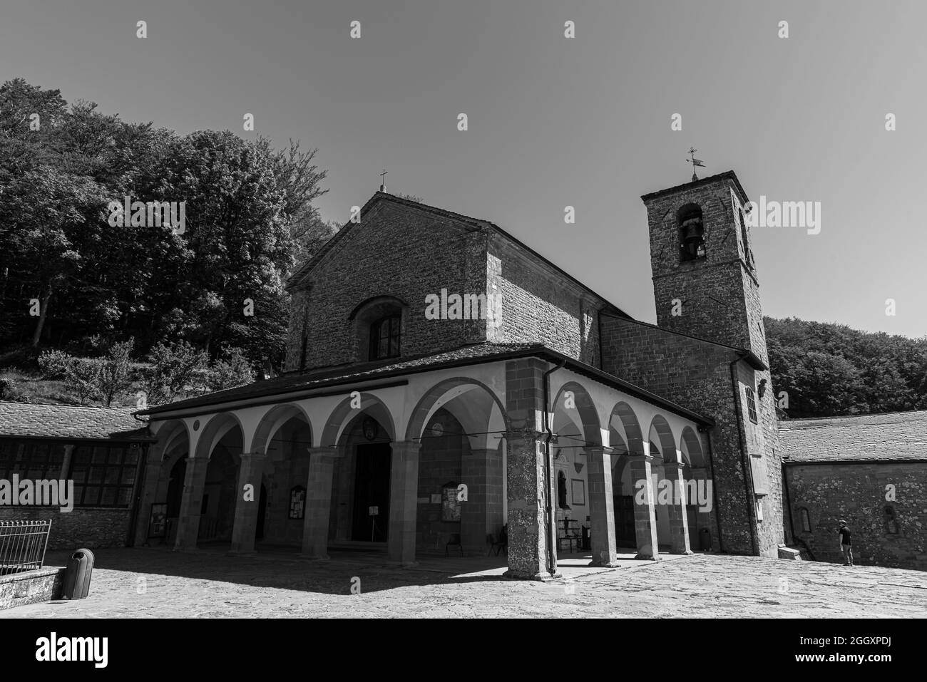 Le sanctuaire franciscain de la Verna (province d'Arezzo) est célèbre pour être le lieu où Saint François d'Assise a reçu les stigmates le septembre Banque D'Images