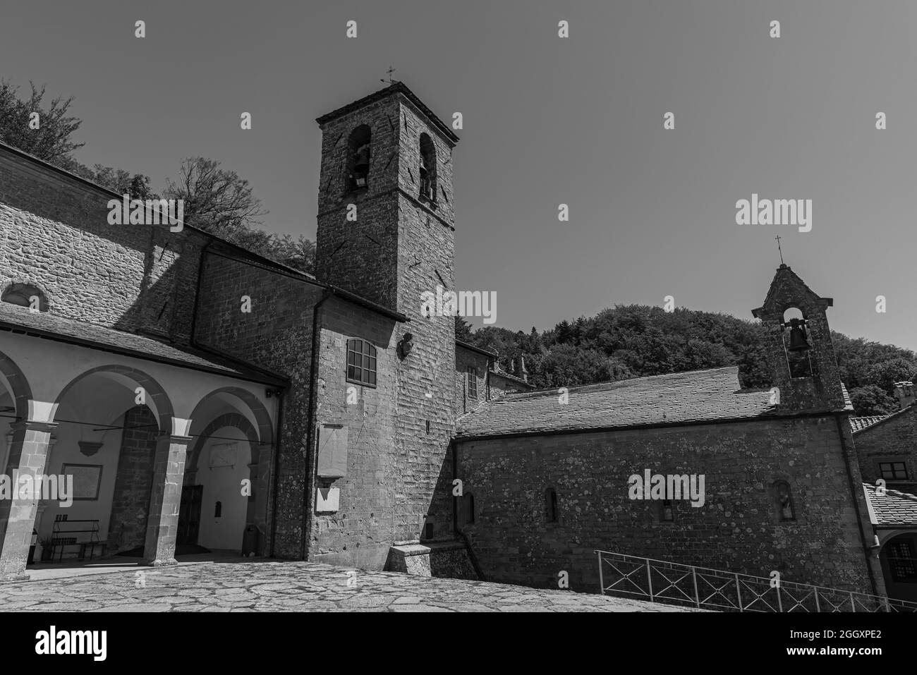 Le sanctuaire franciscain de la Verna (province d'Arezzo) est célèbre pour être le lieu où Saint François d'Assise a reçu les stigmates le septembre Banque D'Images