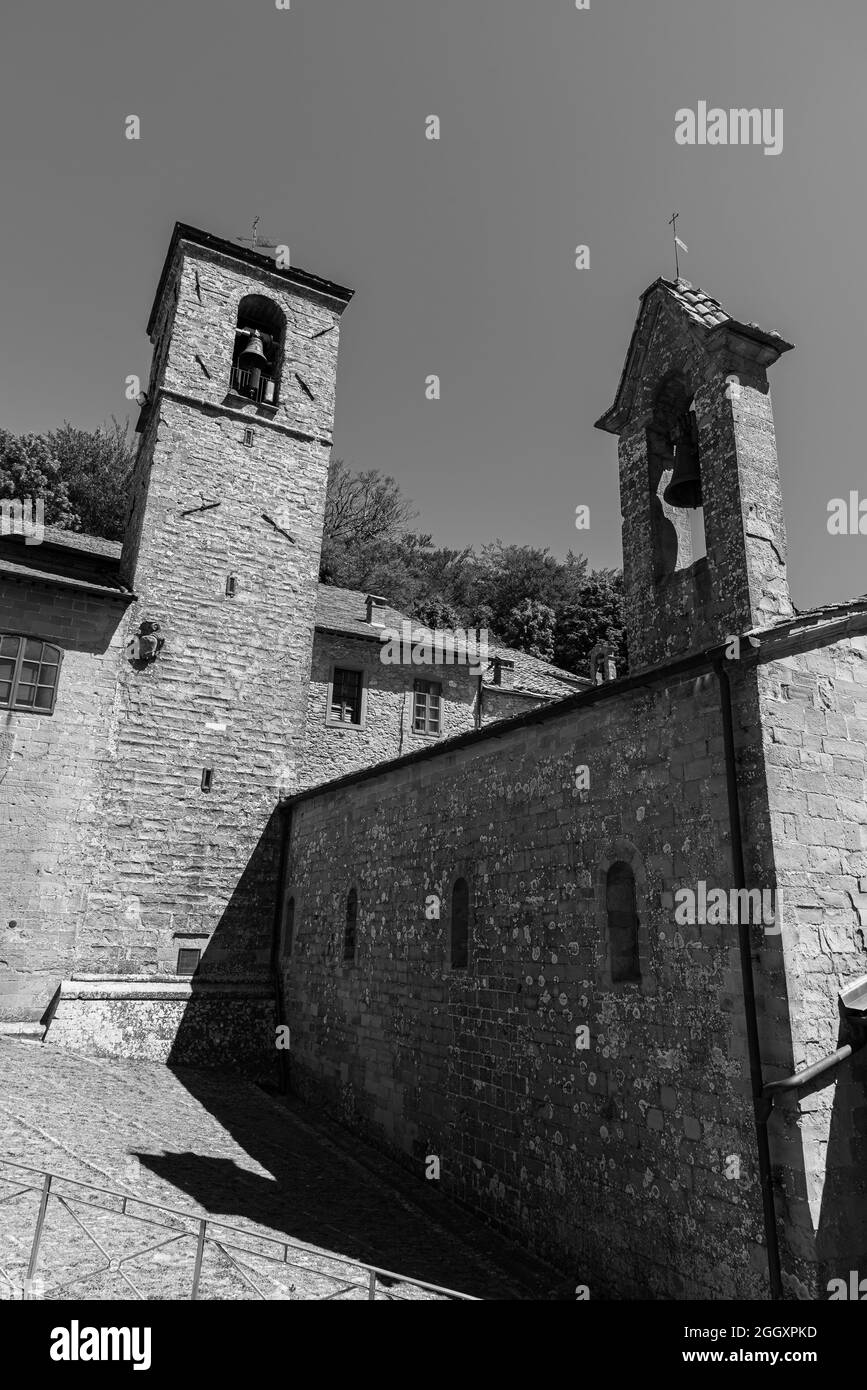 Le sanctuaire franciscain de la Verna (province d'Arezzo) est célèbre pour être le lieu où Saint François d'Assise a reçu les stigmates le septembre Banque D'Images
