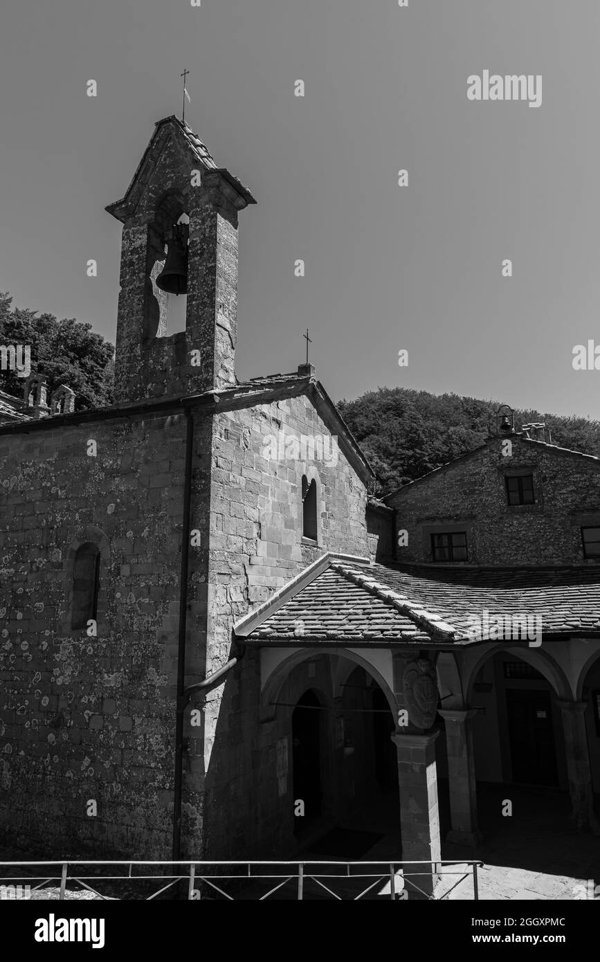 Le sanctuaire franciscain de la Verna (province d'Arezzo) est célèbre pour être le lieu où Saint François d'Assise a reçu les stigmates le septembre Banque D'Images