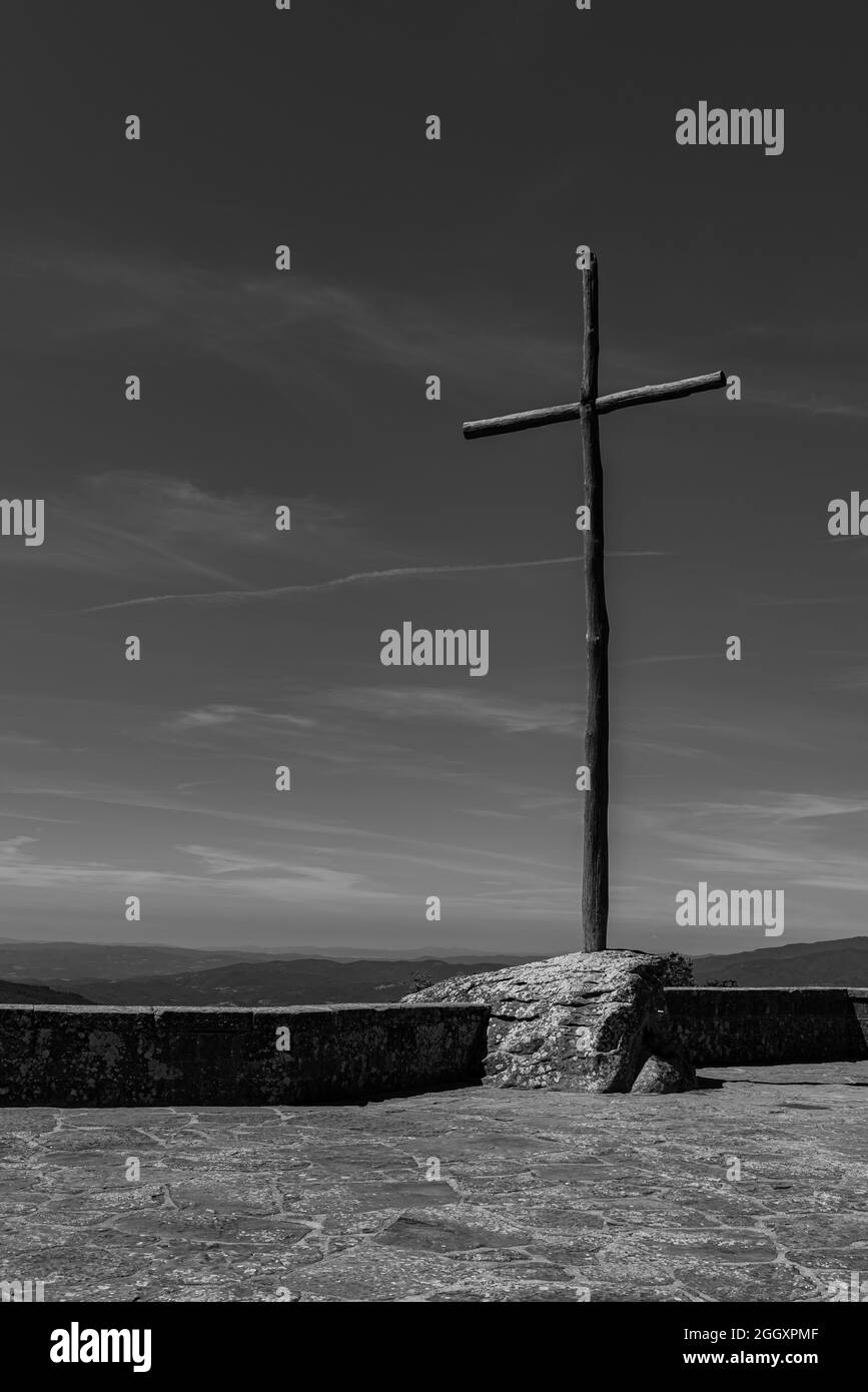 Le sanctuaire franciscain de la Verna (province d'Arezzo) est célèbre pour être le lieu où Saint François d'Assise a reçu les stigmates le septembre Banque D'Images