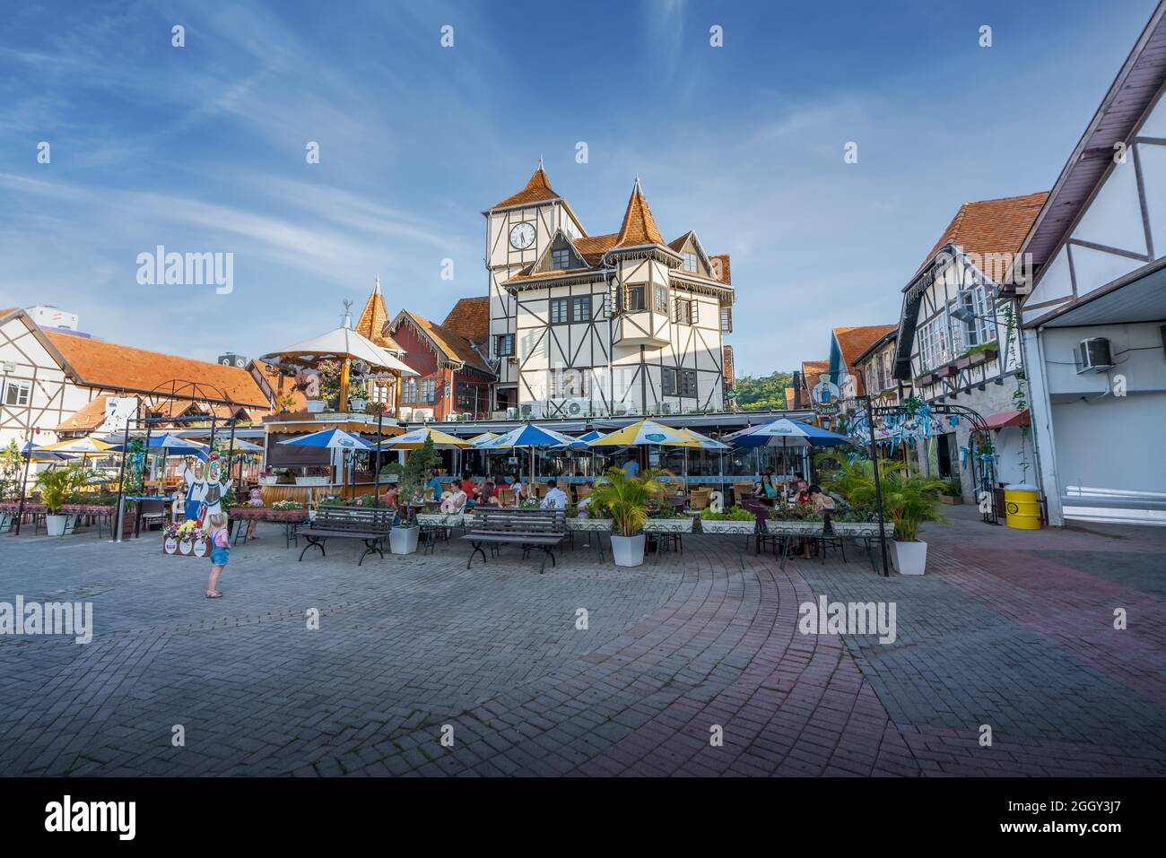 Parc du village allemand (Parque Vila Germanica) site de Blumenau Oktoberfest - Blumenau, Santa Catarina, Brésil Banque D'Images