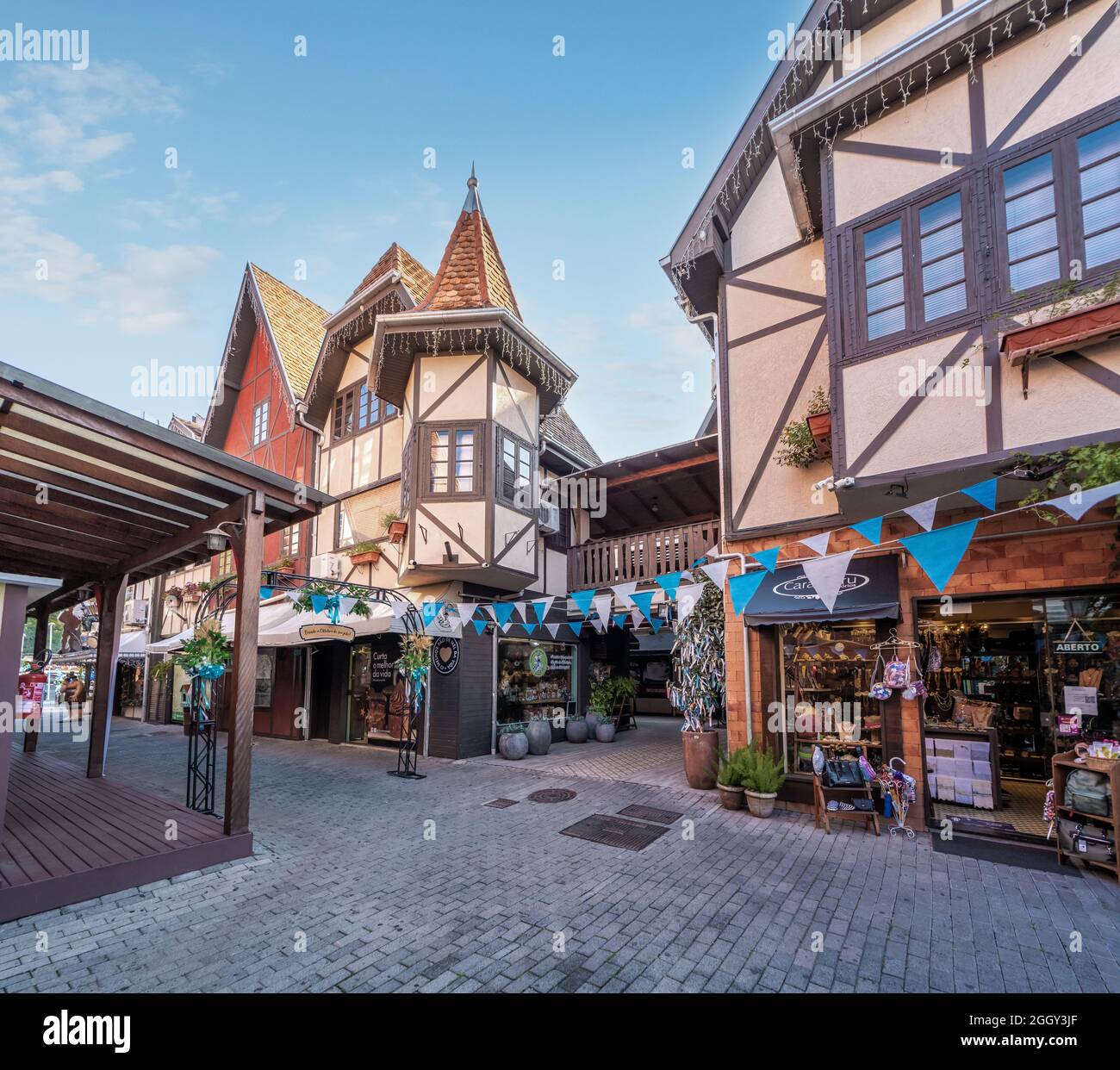 Parc du village allemand (Parque Vila Germanica) site de Blumenau Oktoberfest - Blumenau, Santa Catarina, Brésil Banque D'Images