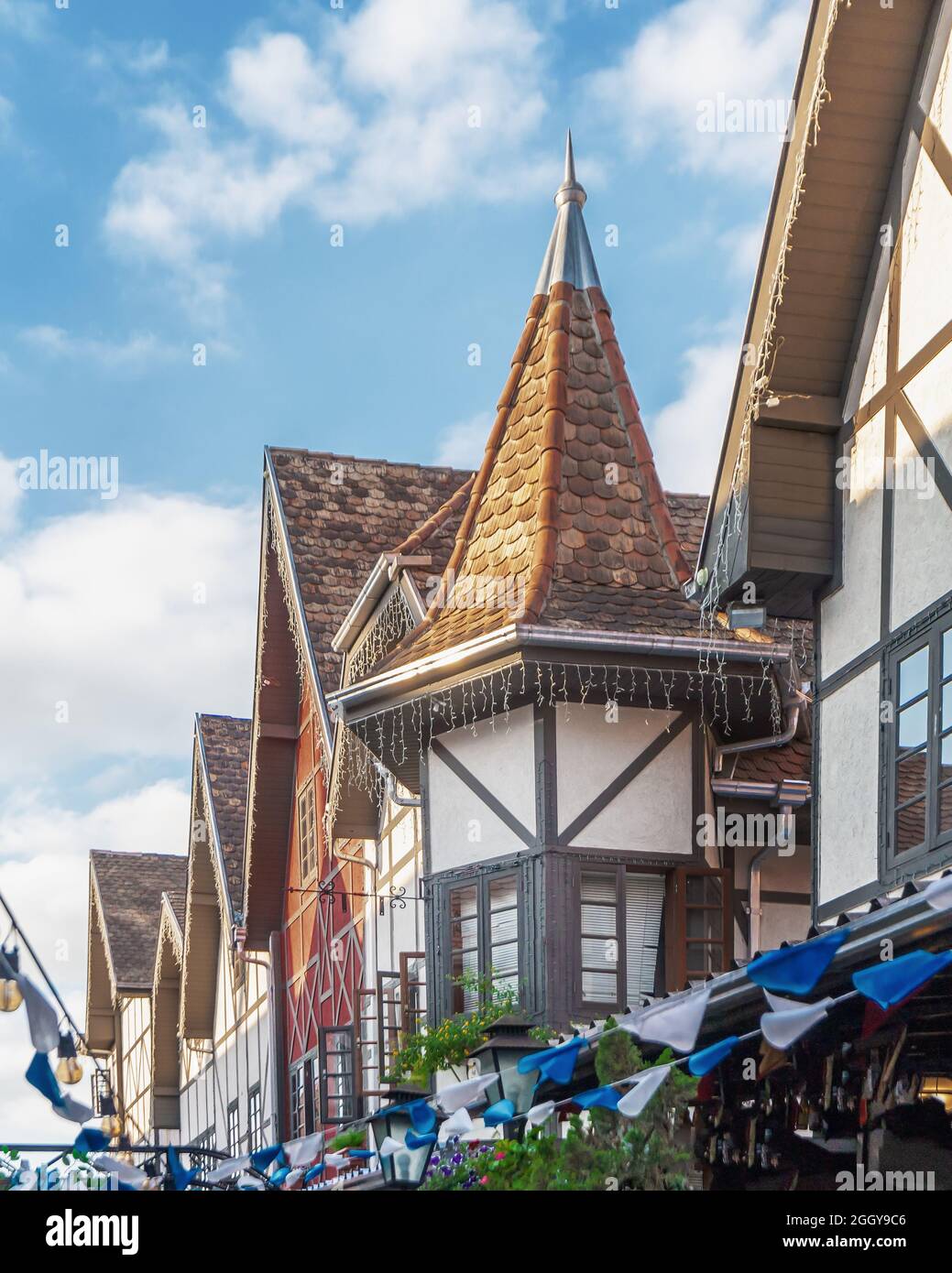 Parc du village allemand (Parque Vila Germanica) site de Blumenau Oktoberfest - Blumenau, Santa Catarina, Brésil Banque D'Images