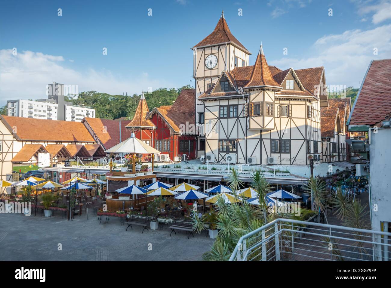 Parc du village allemand (Parque Vila Germanica) site de Blumenau Oktoberfest - Blumenau, Santa Catarina, Brésil Banque D'Images