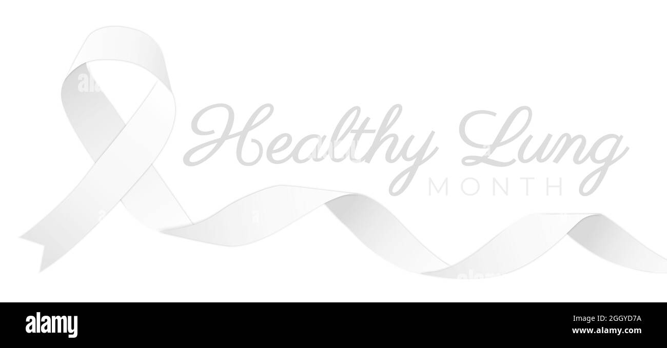 Illustration du contexte du mois pulmonaire sain Illustration de Vecteur