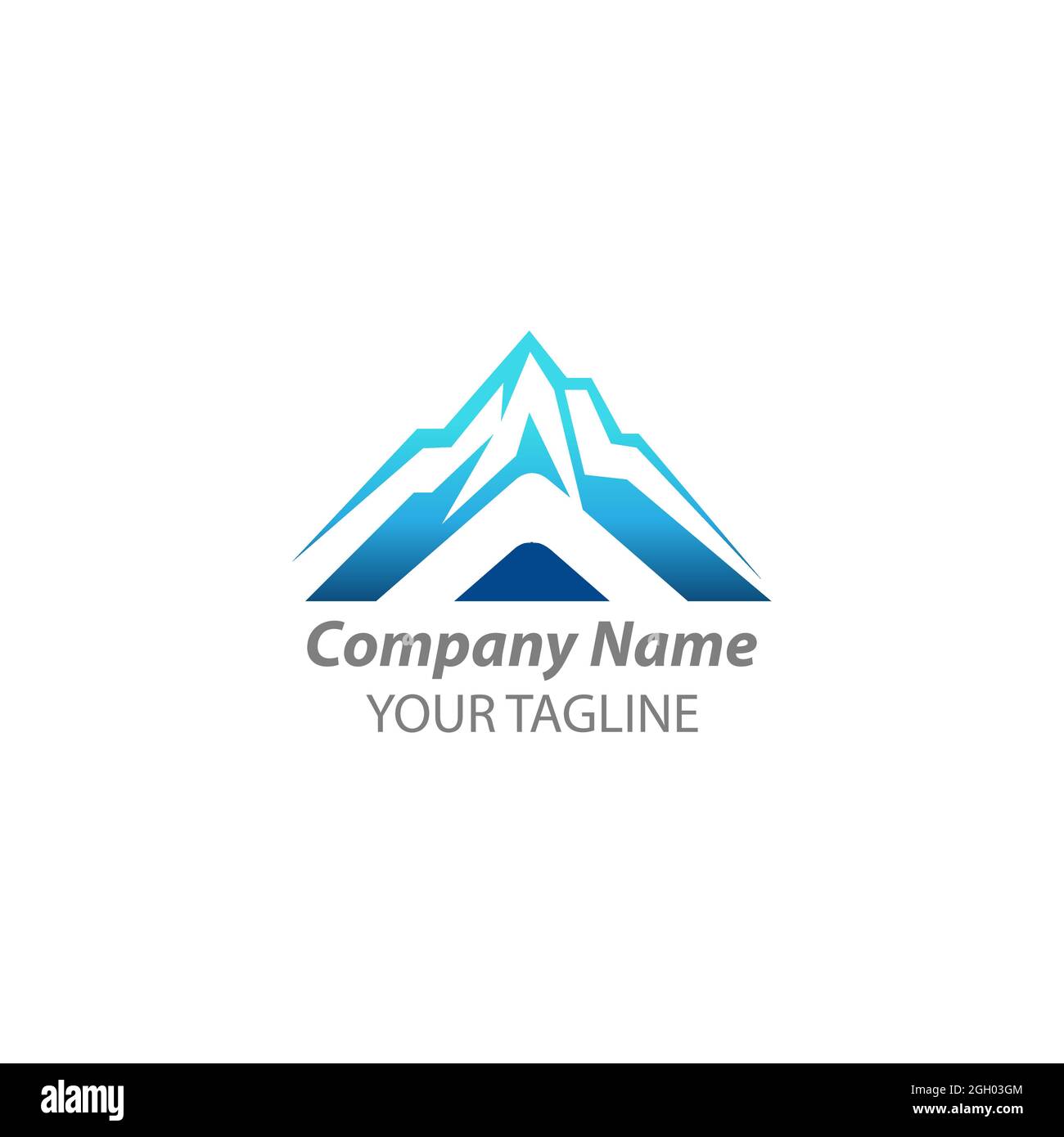 Un dernier modèle de conception de logo de vecteur de montagne, Creative Design.EPS 10 Illustration de Vecteur