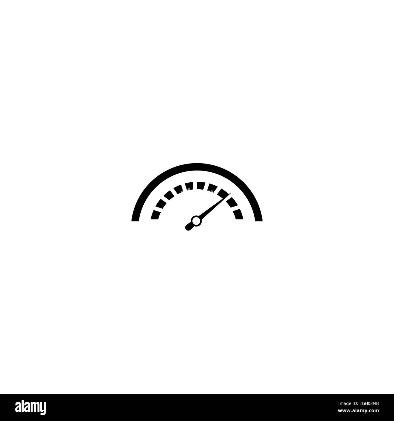 Icône de compteur de vitesse isolée sur fond blanc. Icône indicateur de vitesse dans un style tendance. Symbole de compteur de vitesse moderne. Icône indicateur de vitesse de voiture. spe rapide Banque D'Images