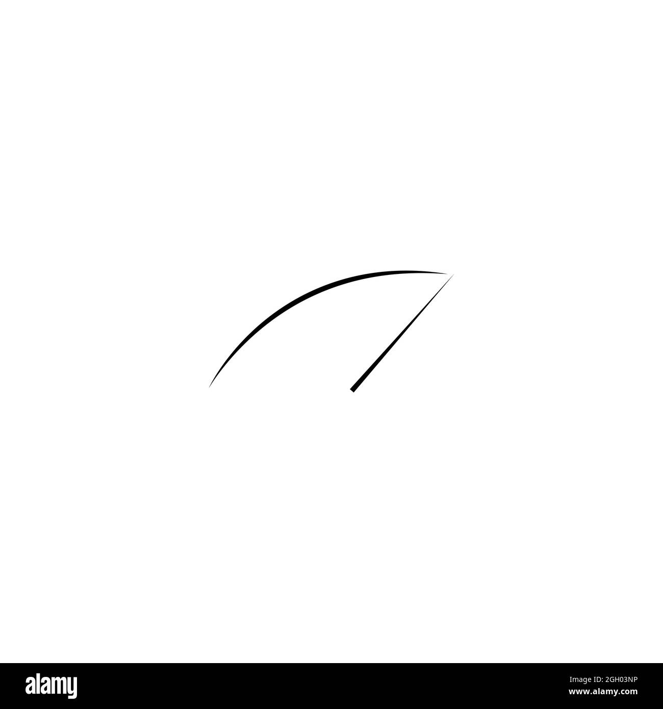 Icône de compteur de vitesse isolée sur fond blanc. Icône indicateur de vitesse dans un style tendance. Symbole de compteur de vitesse moderne. Icône indicateur de vitesse de voiture. spe rapide Banque D'Images