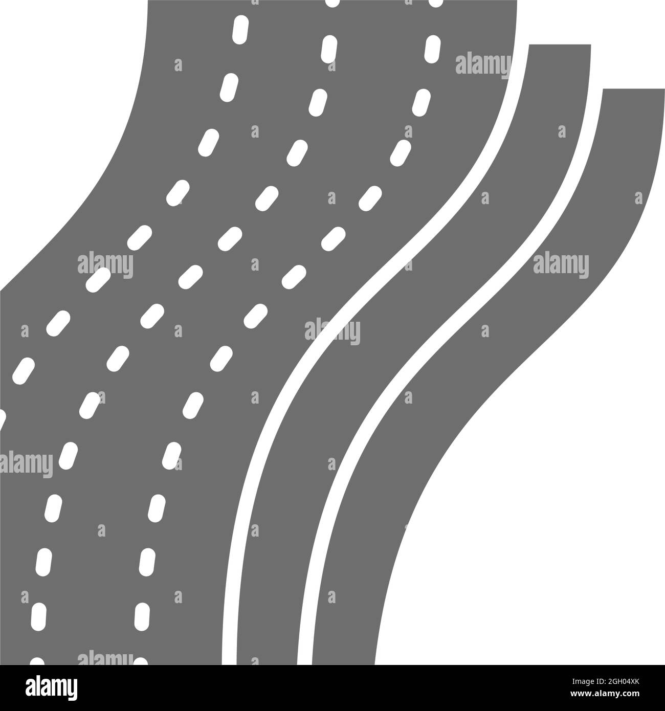 Papier toilette à trois couches, icône grise en serviette. Isolé sur fond blanc Illustration de Vecteur