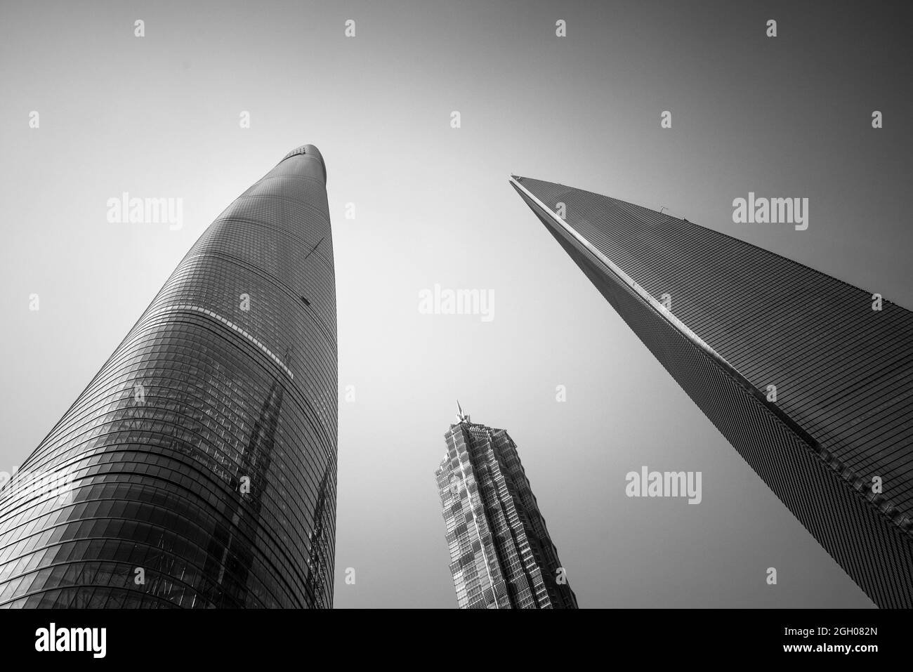 Une partie de l'horizon actuel de shanghai Banque D'Images