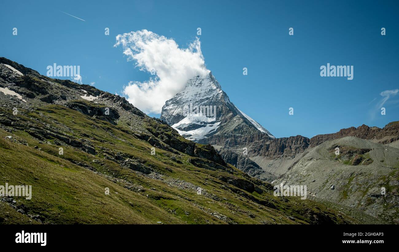 Alpes suisses Cervin. Paysage dans les montagnes. La beauté dans la nature. Banque D'Images