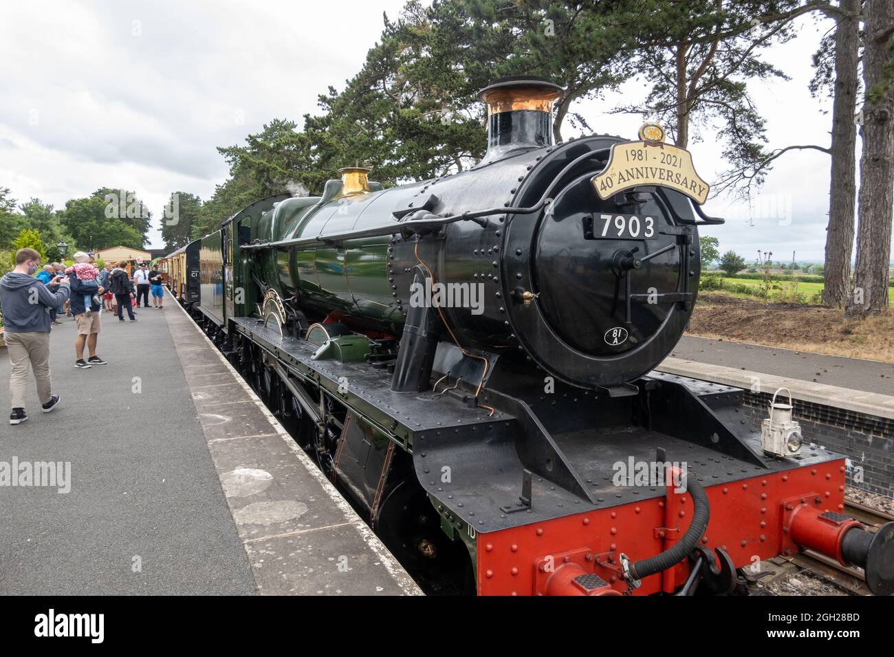 Foremake Hall locomotive - GWSR - Gloucestershire Warwickshire Steam Railway Banque D'Images