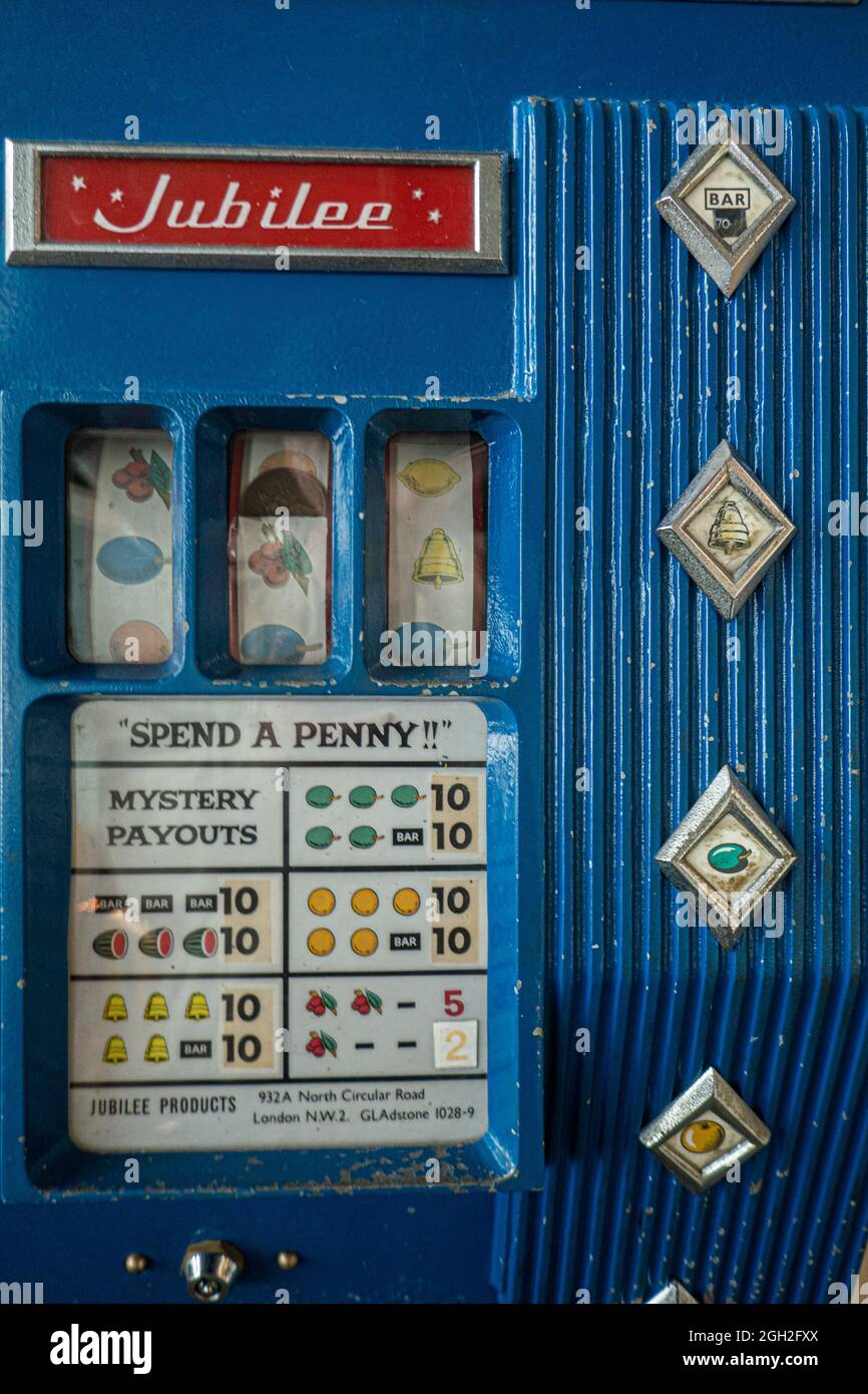 Jeux d'arcade Southport Penny Banque D'Images