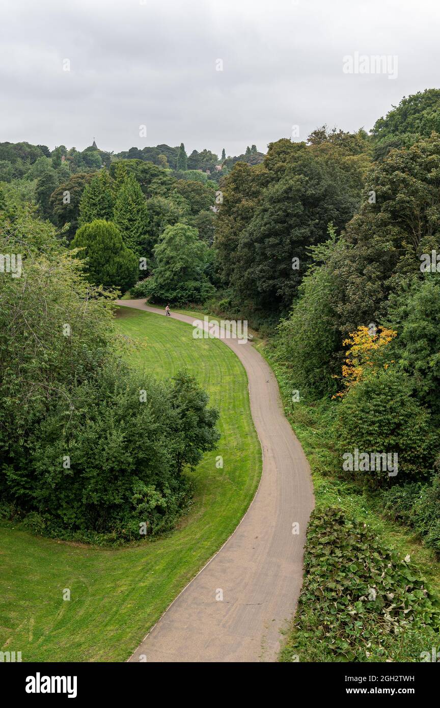 Jesmond Dene est un parc public dans la région est de Newcastle upon Tyne offert par Lord Armstrong et son épouse dans les années 1860 Banque D'Images