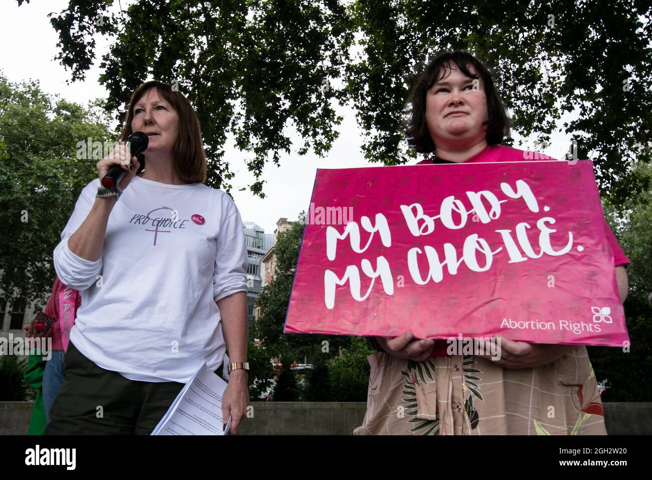 Mars for Life manifestation anti-avortement organisée par des groupes chrétiens pro-Life / Londres - 04 septembre 2021 Banque D'Images